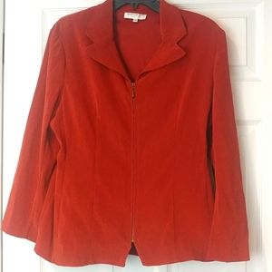 CROSS COUNTRY Size 12 Burnt Orange Suede Jacket